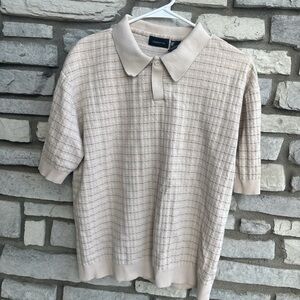 Claiborne Light Beige Polo Shirt